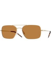 Oliver Peoples - Ov1373S Victory Ii 503553 Sunglasses Metal Squared Normal - Lyst