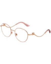 Dolce & Gabbana - Dg1365 1369 Optical Frames Metal Round Normal - Lyst