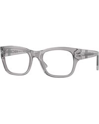 Persol - Po3297V 309 Optical Frames Acetate Transparent Squared Normal - Lyst