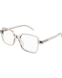 Saint Laurent - Sl M139 004 Optical Frames Acetate Transparent Squared - Lyst
