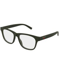 Gucci - Gg2108O 004 Optical Frames Injected Transparent Squared - Lyst