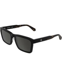 Calvin Klein - Ckj25617S 001 Sunglasses Acetate Smoke Squared Normal - Lyst