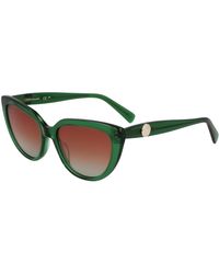Longchamp - Lo766S 300 Sunglasses Acetate Cat Eye Normal Shaded - Lyst