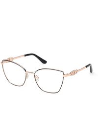 Guess - Gu50316 001 Optical Frames Metal Cat Eye Normal - Lyst
