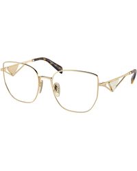 Prada - Pr A54Vd Zvn1O1 Optical Frames Steel Butterfly Normal - Lyst