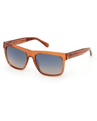 Guess - Gu00222 42X Sunglasses Injected Squared Normal - Lyst