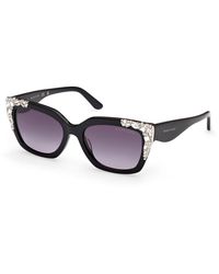 Guess - Gm00027 01B Sunglasses Acetate Smoke Squared Normal - Lyst