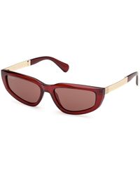 MAX&Co. - Mo0125 66E Sunglasses Injected Cat Eye Normal - Lyst