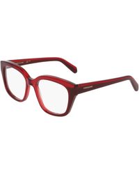 Ferragamo - Sf3023 613 Optical Frames Acetate Squared Normal - Lyst