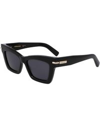 Ferragamo - Sf2031S 001 Sunglasses Acetate Squared Normal - Lyst