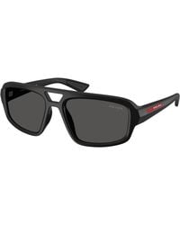 Prada Linea Rossa - Ps B11Su 1Bo08Z Sunglasses Injected Geometric Normal - Lyst