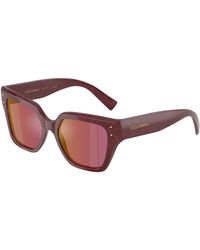 Dolce & Gabbana - Dg4471 3442D0 Sunglasses Acetate Squared Mirrored - Lyst