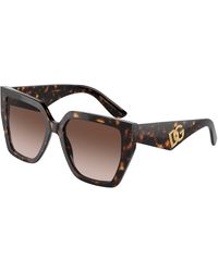 Dolce & Gabbana - Dg4438 502/13 Sunglasses Acetate Squared Normal Shaded - Lyst