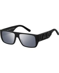 Marc Jacobs - Marc Logo 096/S 08A/T4 Sunglasses Injected Squared Mirror - Lyst