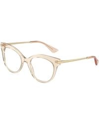 Dolce & Gabbana - Dg3392 3432 Optical Frames Acetate Transparent Butterfly Normal - Lyst