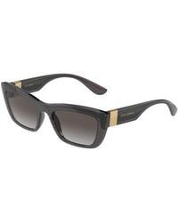Dolce & Gabbana - Dg6171 32578G Sunglasses Plastic Cat Eye Normal Nuanced - Lyst