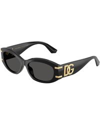 Dolce & Gabbana - Dg4502 501/87 Sunglasses Acetate Round Normal - Lyst