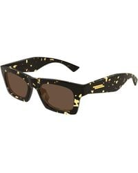 Bottega Veneta - Bv1457S 002 Sunglasses Acetate Squared - Lyst