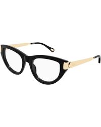 Chloé - Ch0352O 001 Optical Frames Acetate Transparent Cat Eye - Lyst