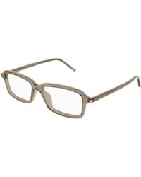 Saint Laurent - Sl 938 Opt 003 Optical Frames Acetate Transparent Squared - Lyst