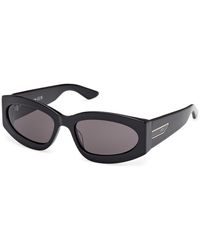 Gcds - Gd0057 01A Sunglasses Acetate Smoke Geometric Normal - Lyst