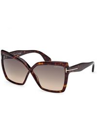 Tom Ford - Ft1195 Fiore 52B Sunglasses Acetate Butterfly Normal - Lyst