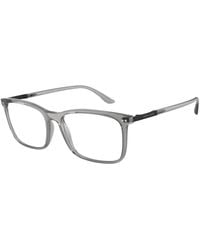 Giorgio Armani - Ar7122 5948 Optical Frames Nylon Transparent Squared Normal - Lyst