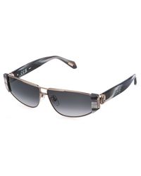 Just Cavalli - Sjc179 0S92 Sunglasses Metal Smoke Cat Eye Normal - Lyst