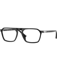 Persol - Po3402V 95 Optical Frames Acetate Transparent Squared Normal - Lyst