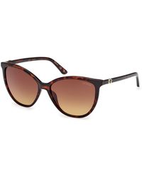 Guess - Gu00256 52F Sunglasses Injected Cat Eye Normal - Lyst
