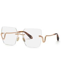 Roberto Cavalli - Vrc077 08Fc Optical Frames Metal Squared - Lyst