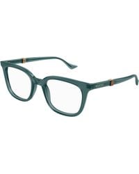 Gucci - Gg1497O 007 Optical Frames Acetate Transparent Squared - Lyst