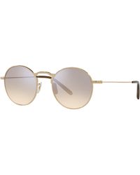 Oliver Peoples - Ov1282St Weslie Sun 529232 Sunglasses Titanium Round Normal - Lyst