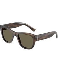 Dolce & Gabbana - Dg4338 3200/3 Sunglasses Acetate Squared Normal - Lyst