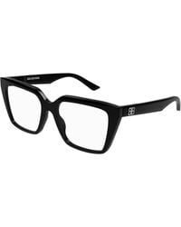 Balenciaga - Bb0130O 009 Optical Frames Acetate Transparent Squared - Lyst