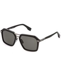 Police - Splq92 Mercury 2 509P Sunglasses Metal Smoke Geometric Polarized - Lyst