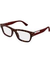 Gucci - Gg2091O 008 Optical Frames Acetate Transparent Squared - Lyst