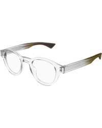 Saint Laurent - Sl 792 003 Optical Frames Acetate Transparent Round - Lyst