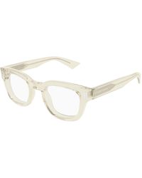 Saint Laurent - Sl 838 Opt 004 Optical Frames Acetate Transparent Round - Lyst