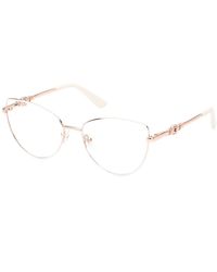 Guess - Gu2954 024 Optical Frames Metal Cat Eye Normal - Lyst