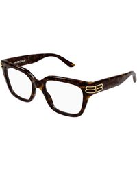 Balenciaga - Bb0437O 007 Optical Frames Acetate Transparent Squared - Lyst