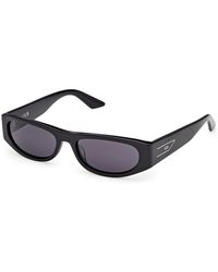 Gcds - Gd0070 01A Sunglasses Acetate Smoke Round Normal - Lyst