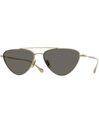Oliver Peoples - X Jil Sander Ov1369St Edition 1 5035P2 Sunglasses Titanium Cat Eye Normal - Lyst