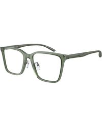 Emporio Armani - Ea3232D 6061 Optical Frames Acetate Transparent Squared Normal - Lyst