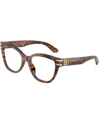 Dolce & Gabbana - Dg3418 3470 Optical Frames Acetate Transparent Butterfly Normal - Lyst