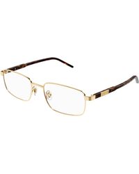 Gucci - Gg1801O 003 Optical Frames Metal Transparent Squared - Lyst