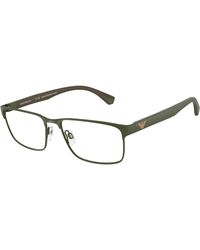 Emporio Armani - Ea1105 3388 Optical Frames Metal Squared Normal - Lyst