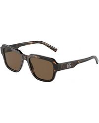 Dolce & Gabbana - Dg4402 502/73 Sunglasses Acetate Squared Normal - Lyst
