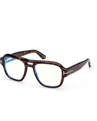 Tom Ford - Ft6085-B 052 Optical Frames Acetate Squared Normal - Lyst