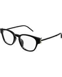 Saint Laurent - Sl M48O_D/Fn 001 Optical Frames Acetate Transparent Squared - Lyst